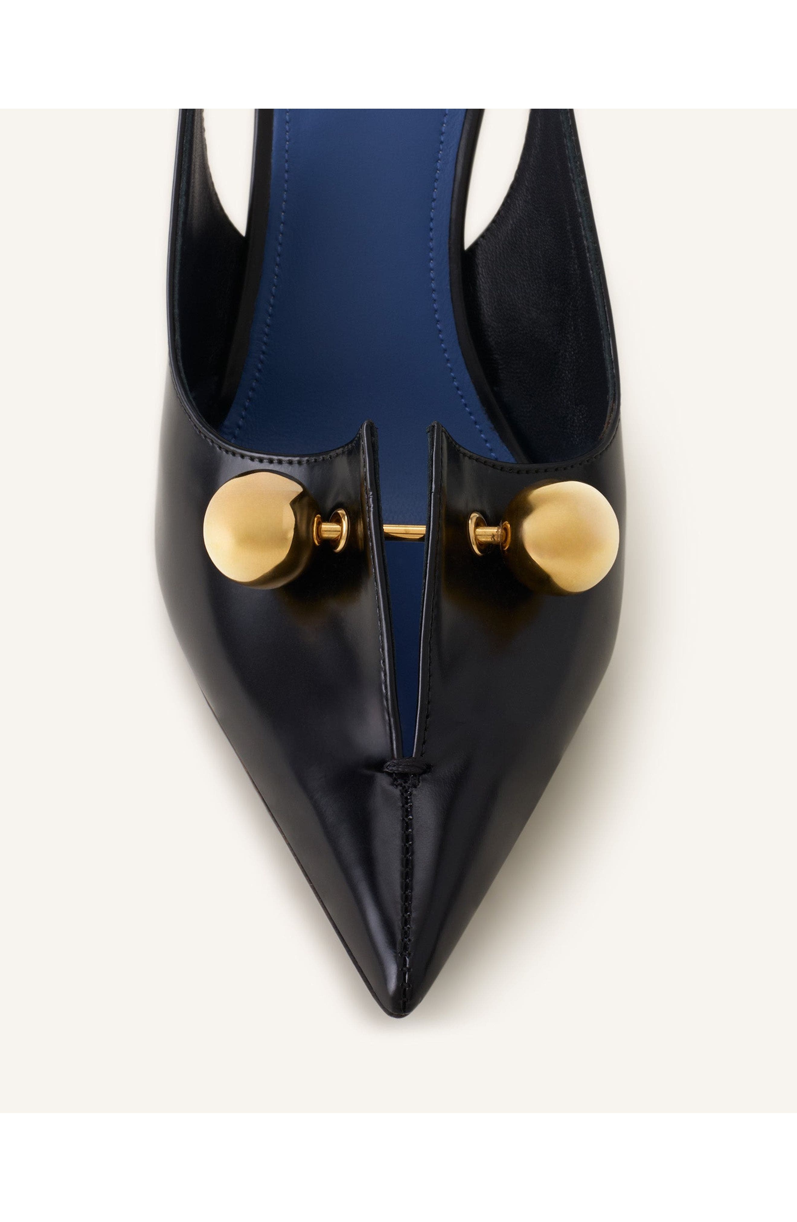 Lanvin Affinity Arch Slingback, Alternate, color, Black
