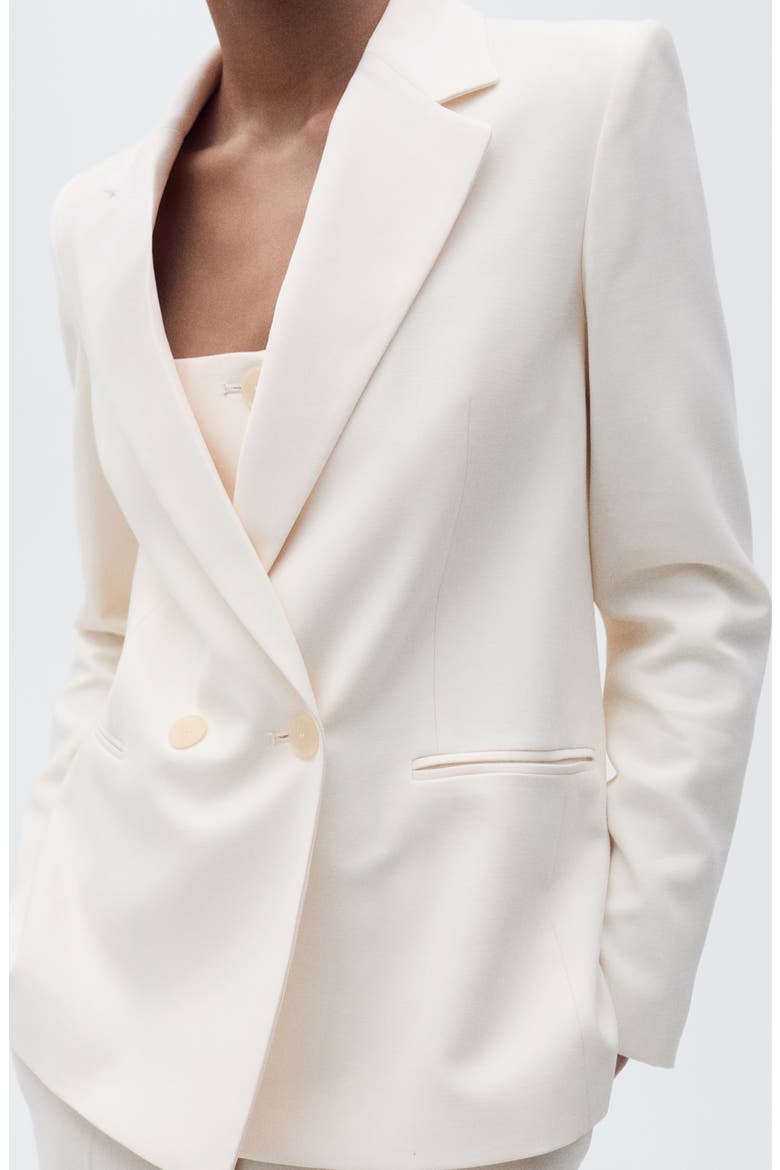 Tempo Double Breasted Blazer, Main, color, LIGHT BEIGE