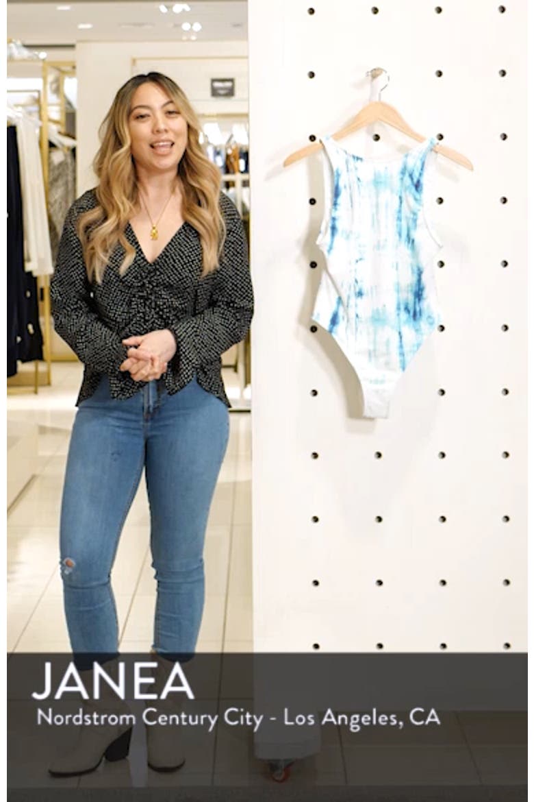 Low Back One-Piece Swimsuit (Nordstrom Exclusive) video