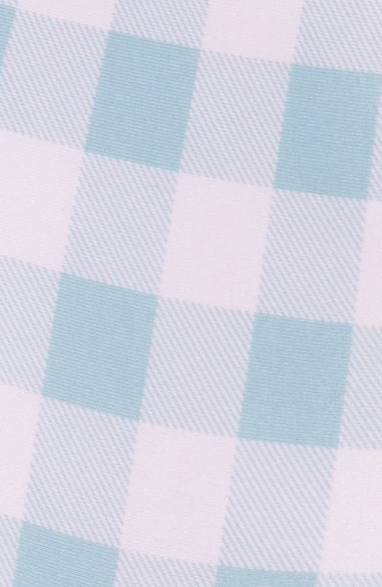 Coquette Gingham Underwire Bra, Garter Belt & G-String Set, Alternate, color, Pink