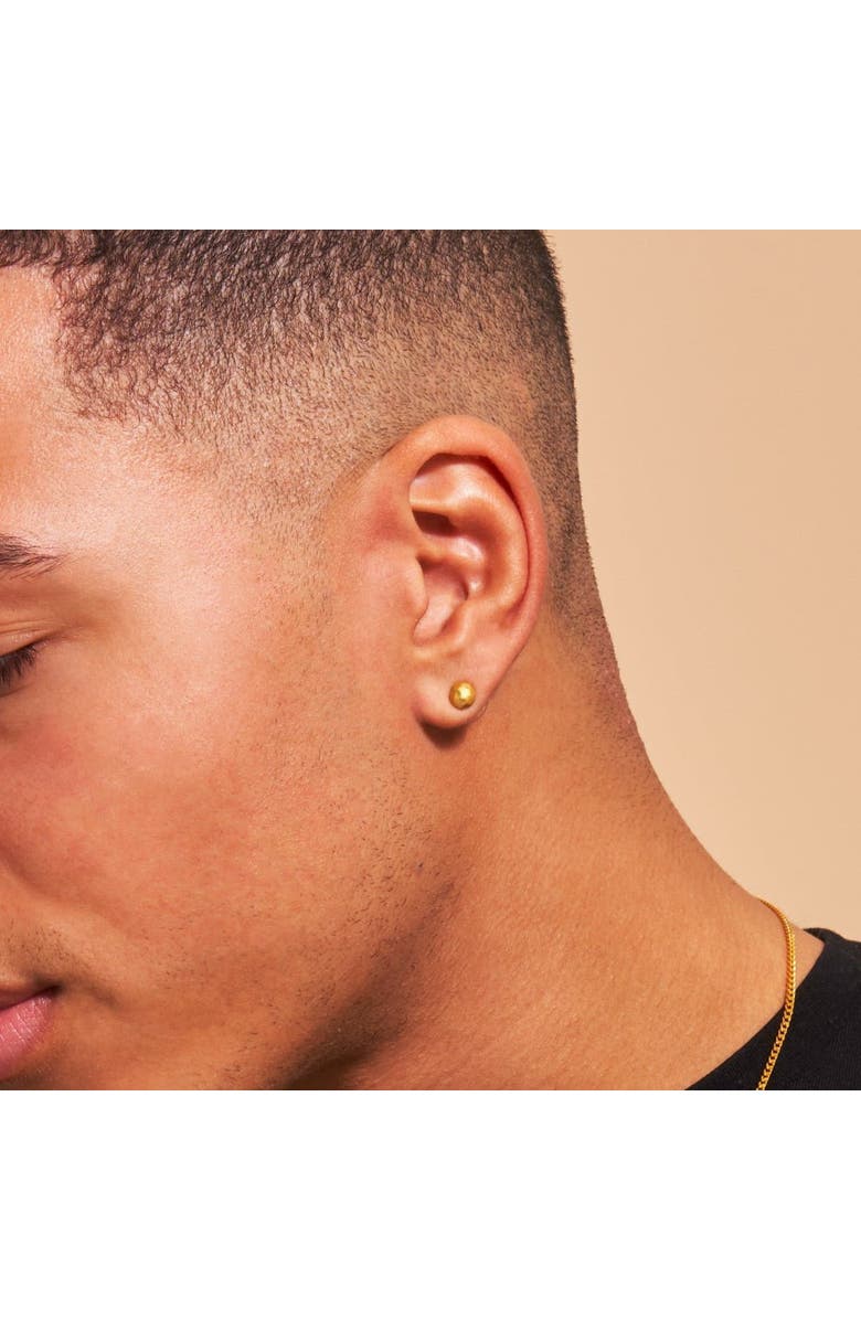 7879 Circle Stud Earrings, Alternate, color, Gold 9K