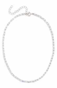 NORDSTROM RACK Mixed Cut CZ Tennis Necklace