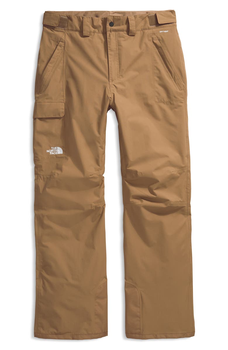 The North Face Freedom Waterproof Insulated Snow Pants, Alternate, color, Utility Brown