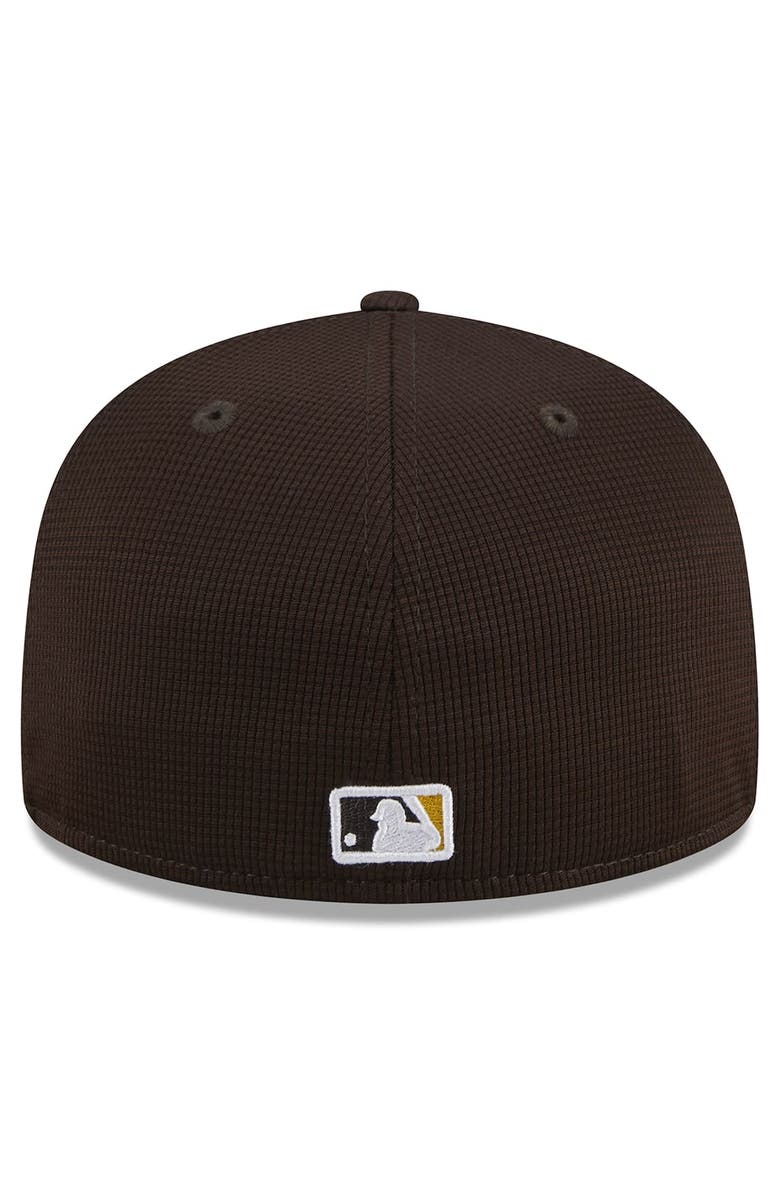 New Era Men's New Era Brown San Diego Padres 2024 Batting Practice 59FIFTY Fitted Hat, Alternate, color, Brown