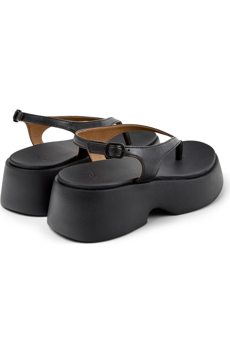 Camper Tasha Platform Thong Sandal, Alternate, color, Black