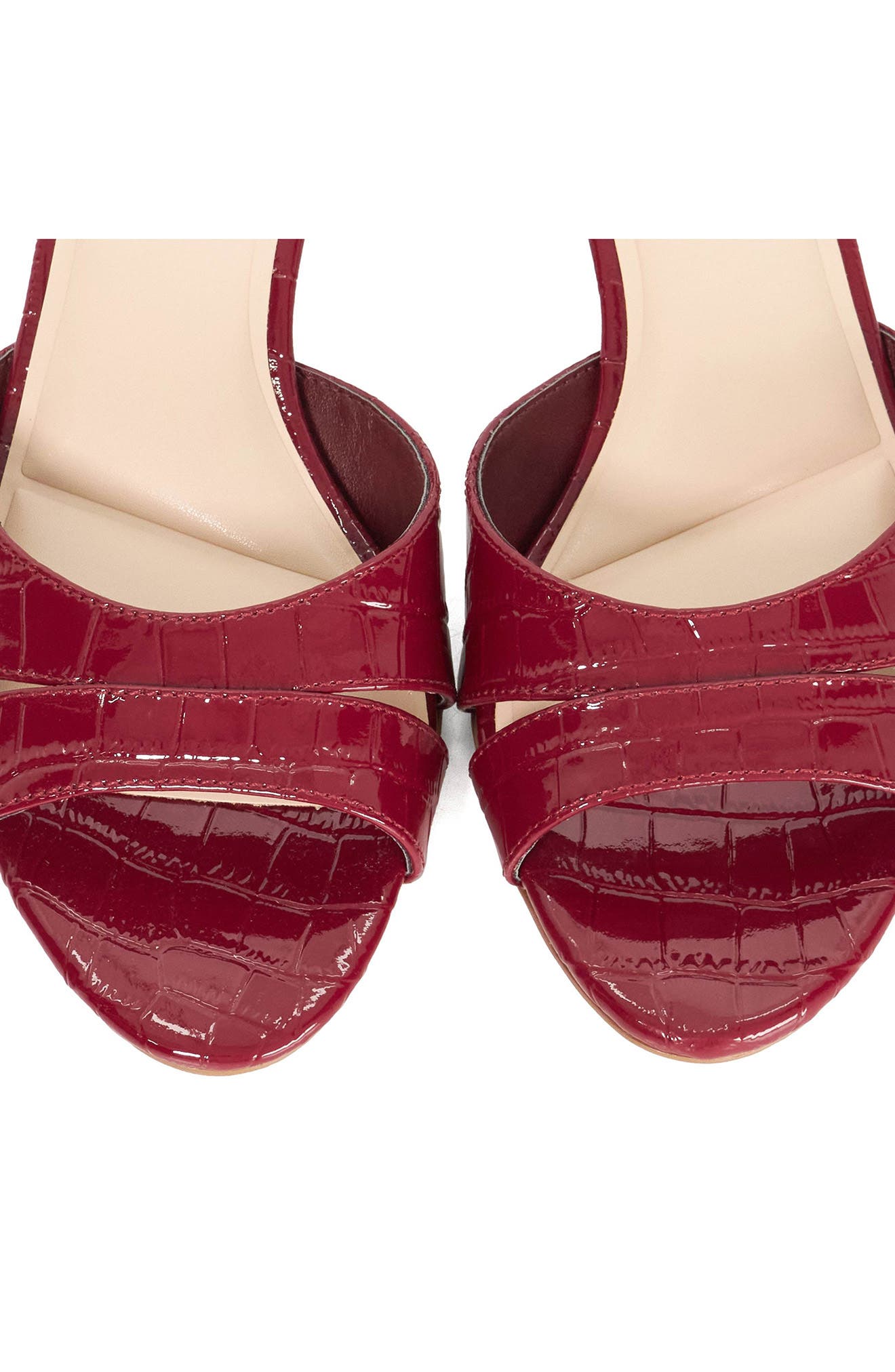 Miah Kitten Heel Slide Sandal, Alternate, color, BURGUNDY