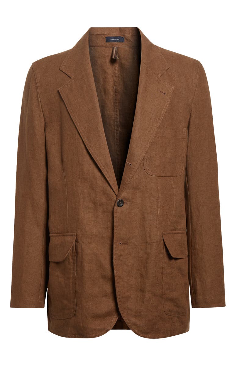 Drake's Mk. I Linen Games Sport Coat, Alternate, color, Coffee
