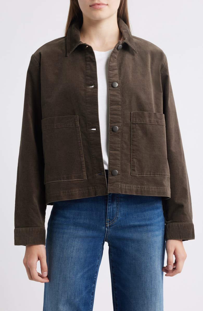 Classic Collar Velveteen Jacket