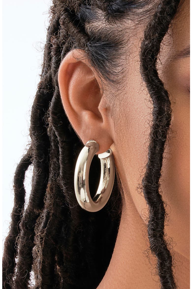 Five Days of Hoops Assorted 5-Pack Hoop Earrings, Alternate, color, SILVER