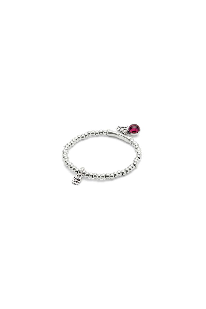 Bracelet with Purple Murano Glass, Alternate, color, Silver