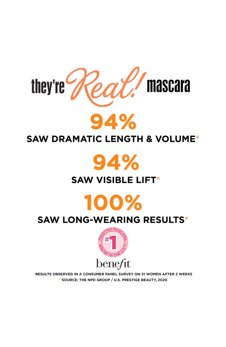 Benefit Cosmetics They're Real! Lash Stash Full Size & Mini Lengthening Mascara Set $65 Value, Alternate, color,