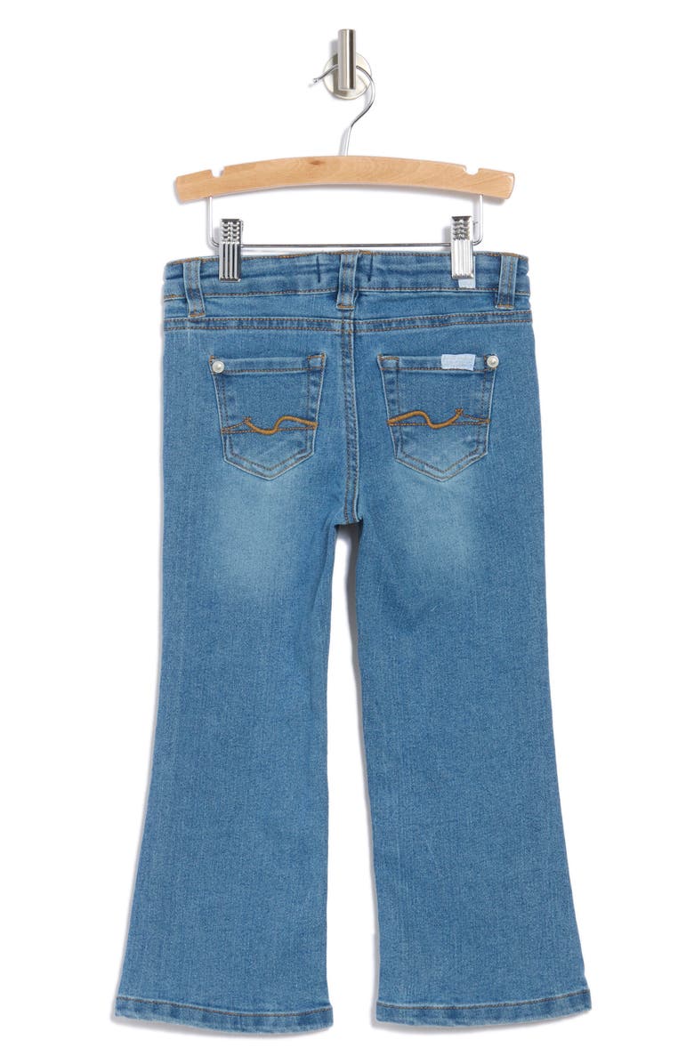 7 For All Mankind Kids' Floral Ruffle Eyelet Sweater & Jeans Set, Alternate, color, 