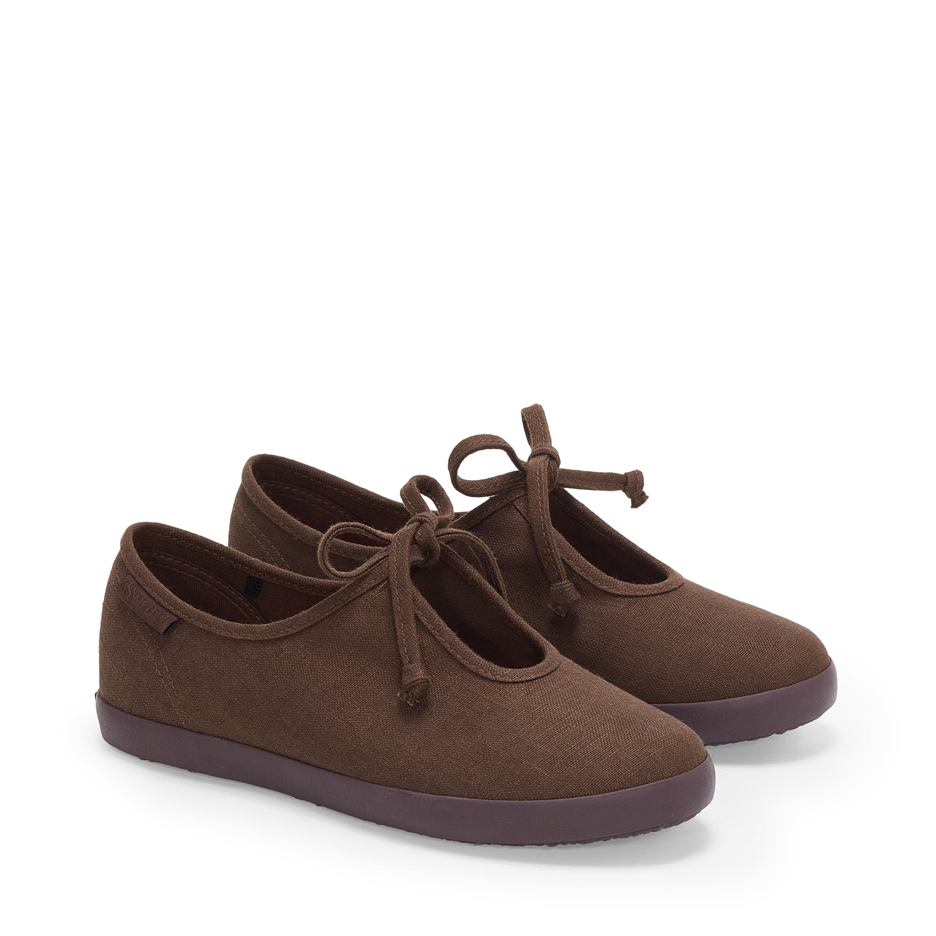 Superga 2442 Ballerina Lace Linen, Alternate, color, Brown-Dark Brown