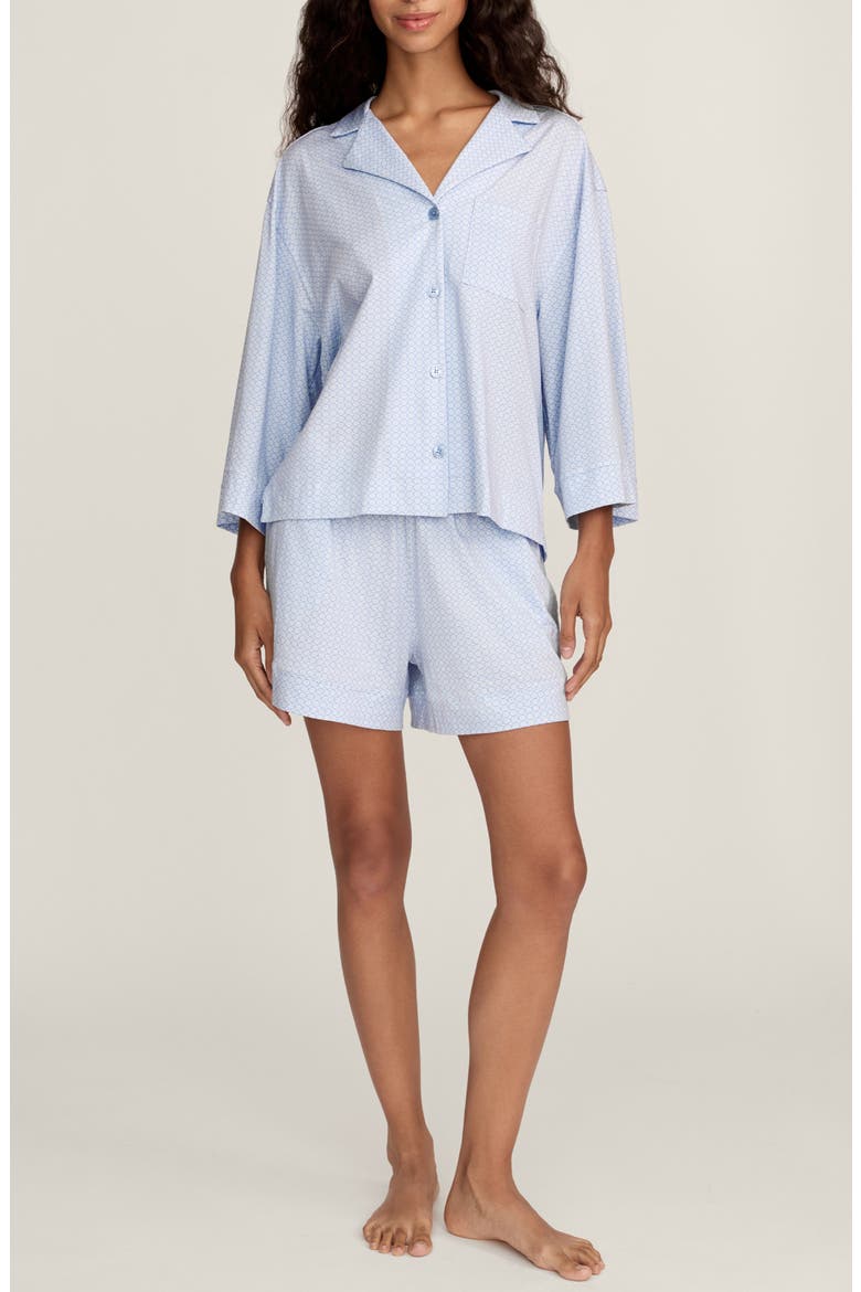 Olivia Pima Cotton Short Pajamas, Main, color, BLUE