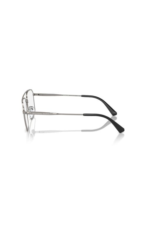 Michael Kors 56mm Square Optical Glasses In Gray