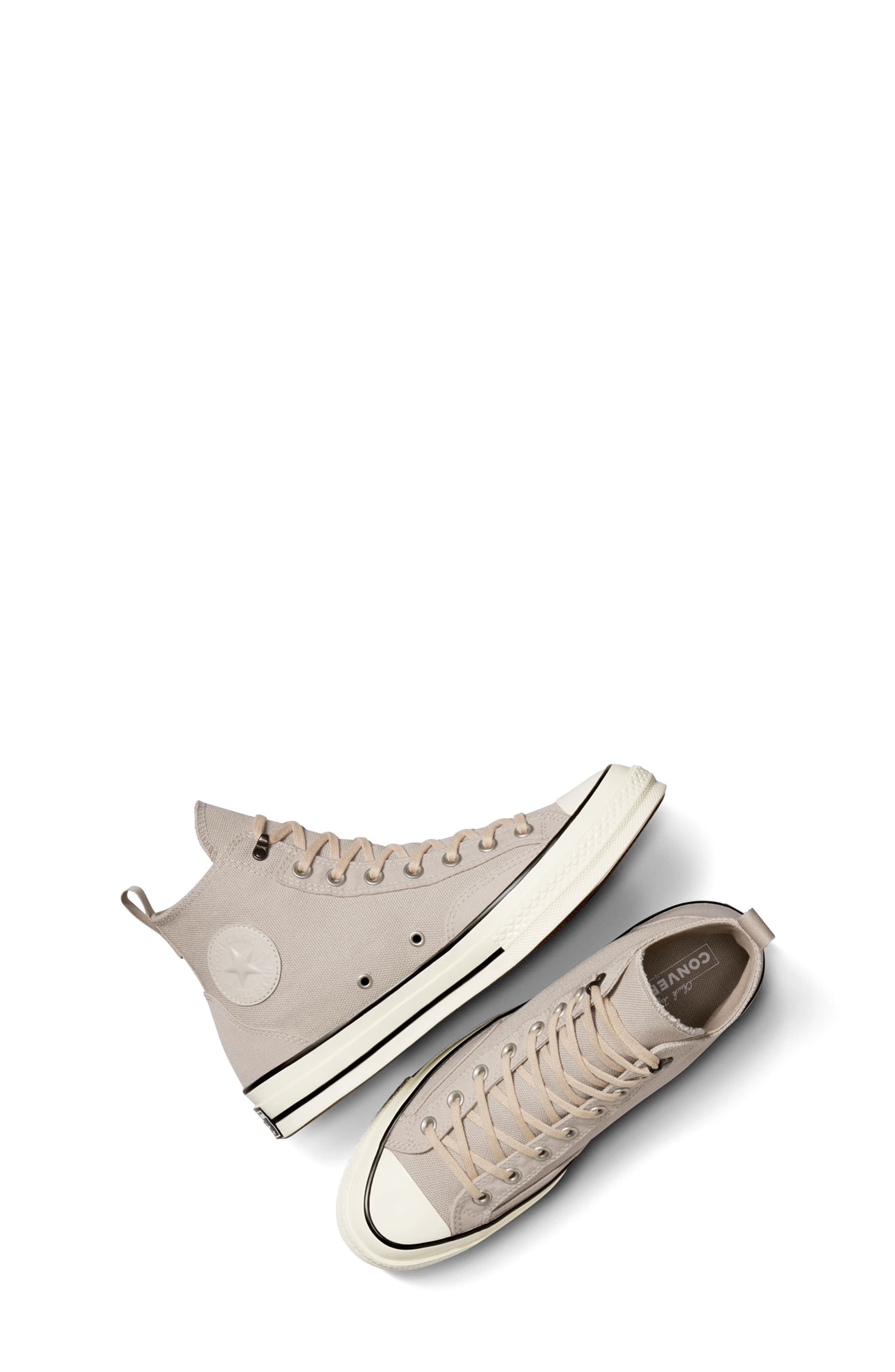 Converse Kids Chuck Taylor<sup>®</sup> All Star<sup>®</sup> 70 High Top Sneaker, Alternate, color, Papyrus/ Papyrus/ Egret