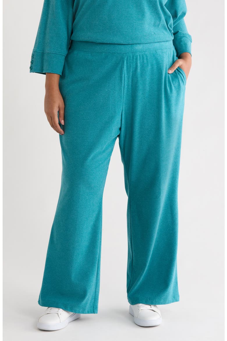Heathered Pants, Main, color, TEAL HEATHER
