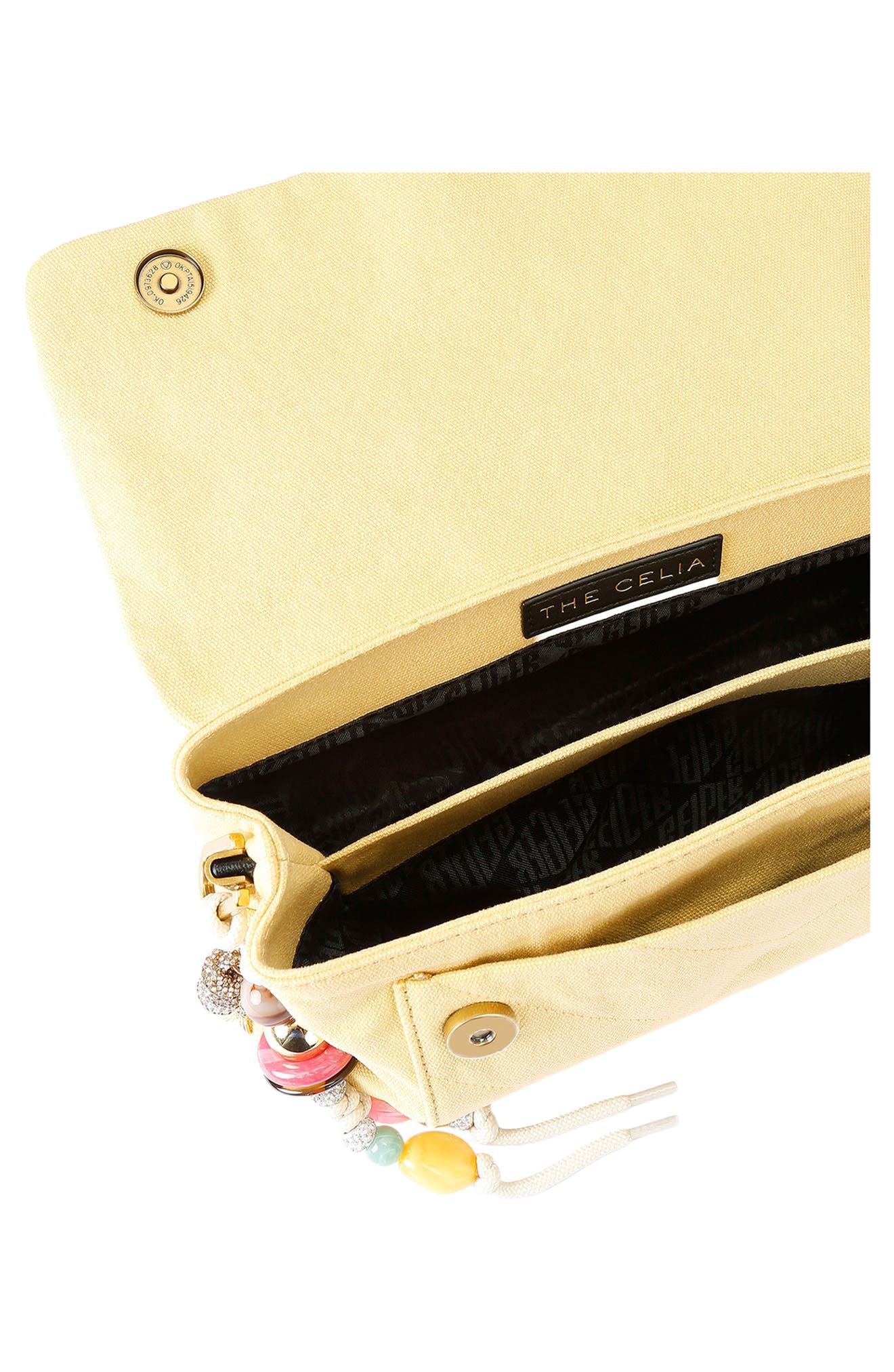 Kurt Geiger London Celia Canvas Shoulder Bag, Alternate, color, Yellow