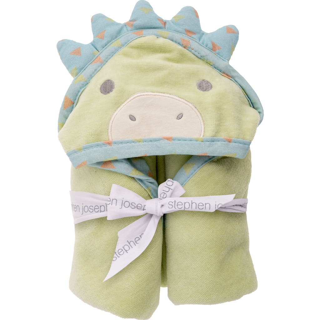 Stephen Joseph Kids' Hooded Bath Towel In Green