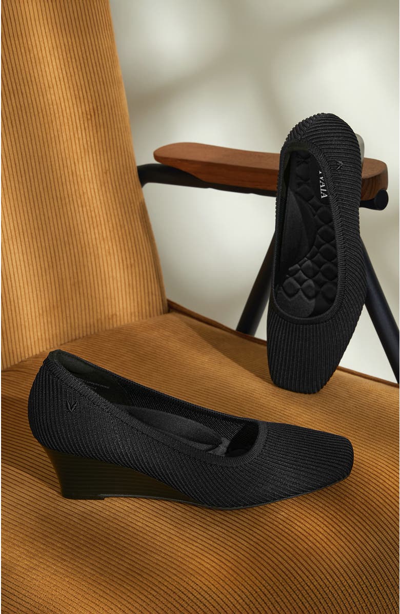 VIVAIA Margot Wedge Pro Square-Toe Heel, Alternate, color, Black