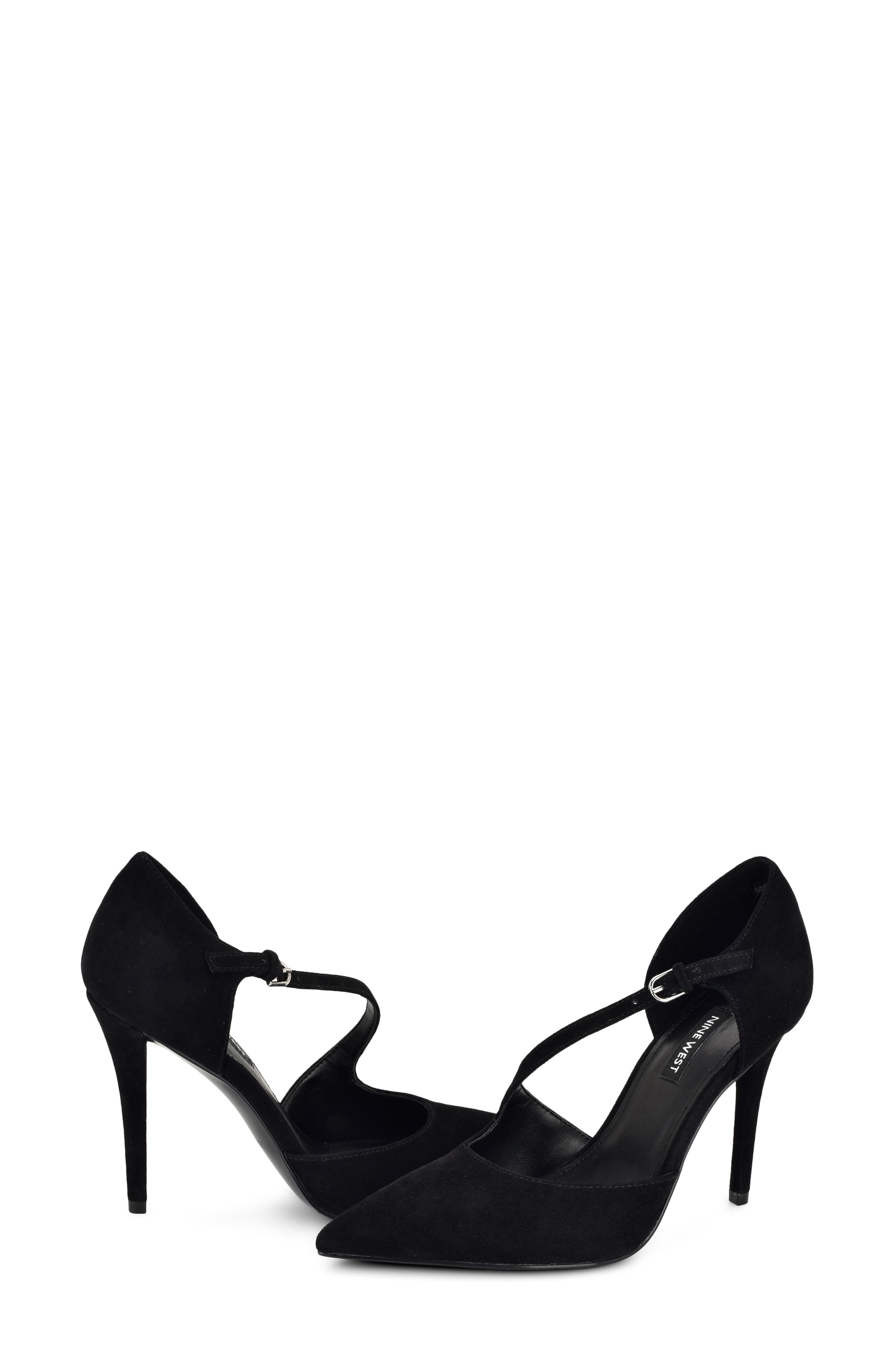 Candela Pointed Toe Pump, Alternate, color, BLACK