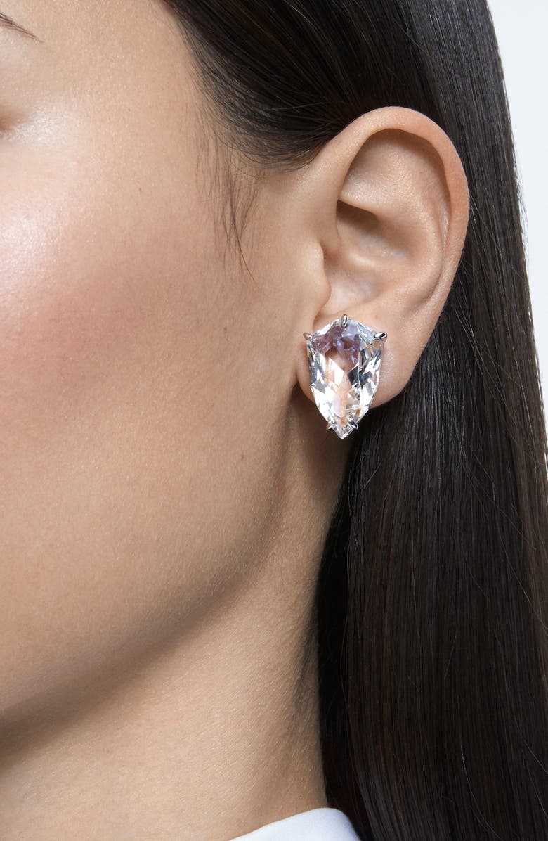 Swarovski Mesmera Single Elongated Crystal Clip Earring, Alternate, color, 