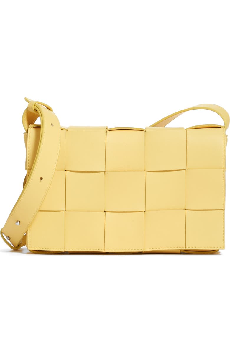 Bottega Veneta Intrecciato Leather Crossbody Bag, Main, color, Sherbert