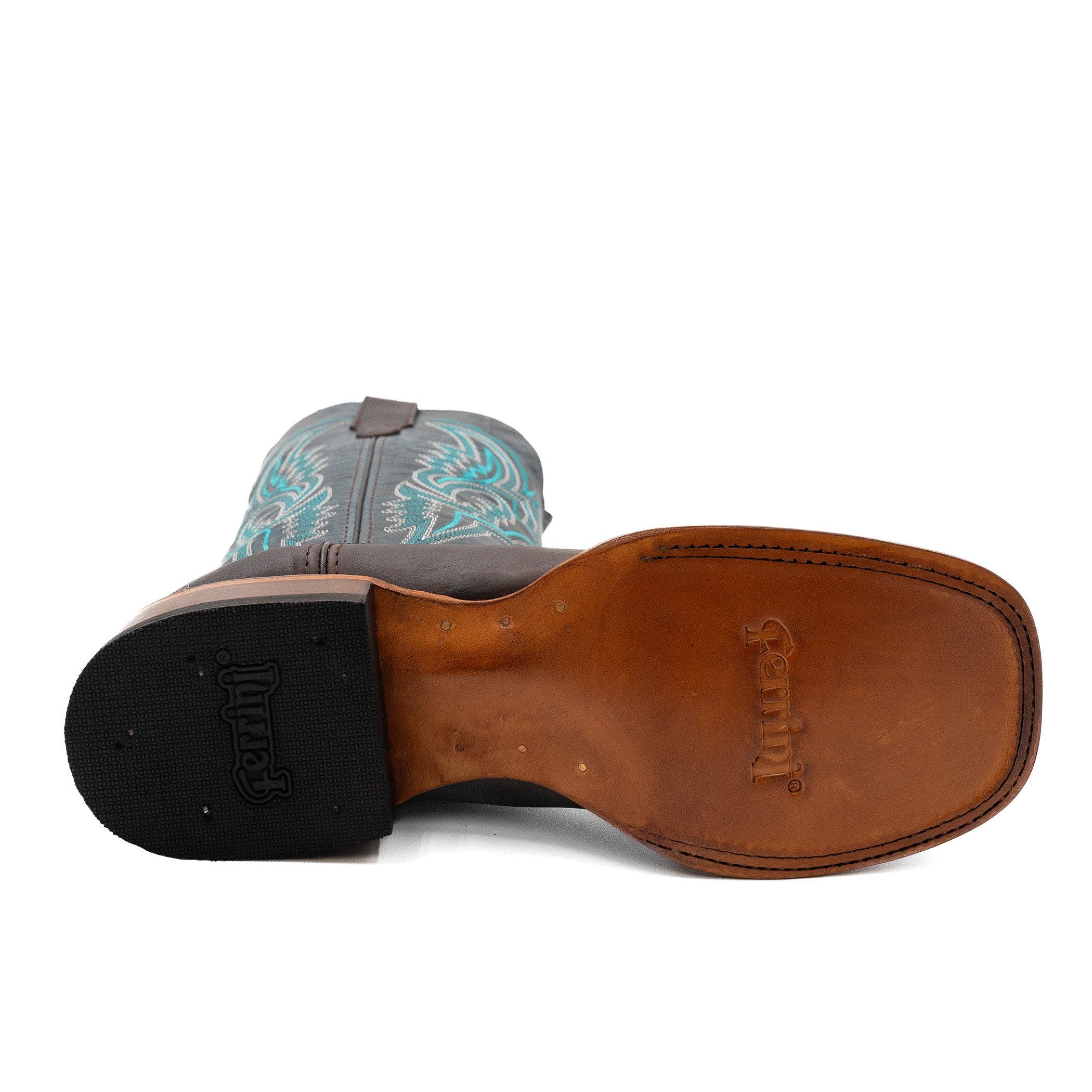 Ferrini Men's Clint Western Boot, Alternate, color, Chocolate