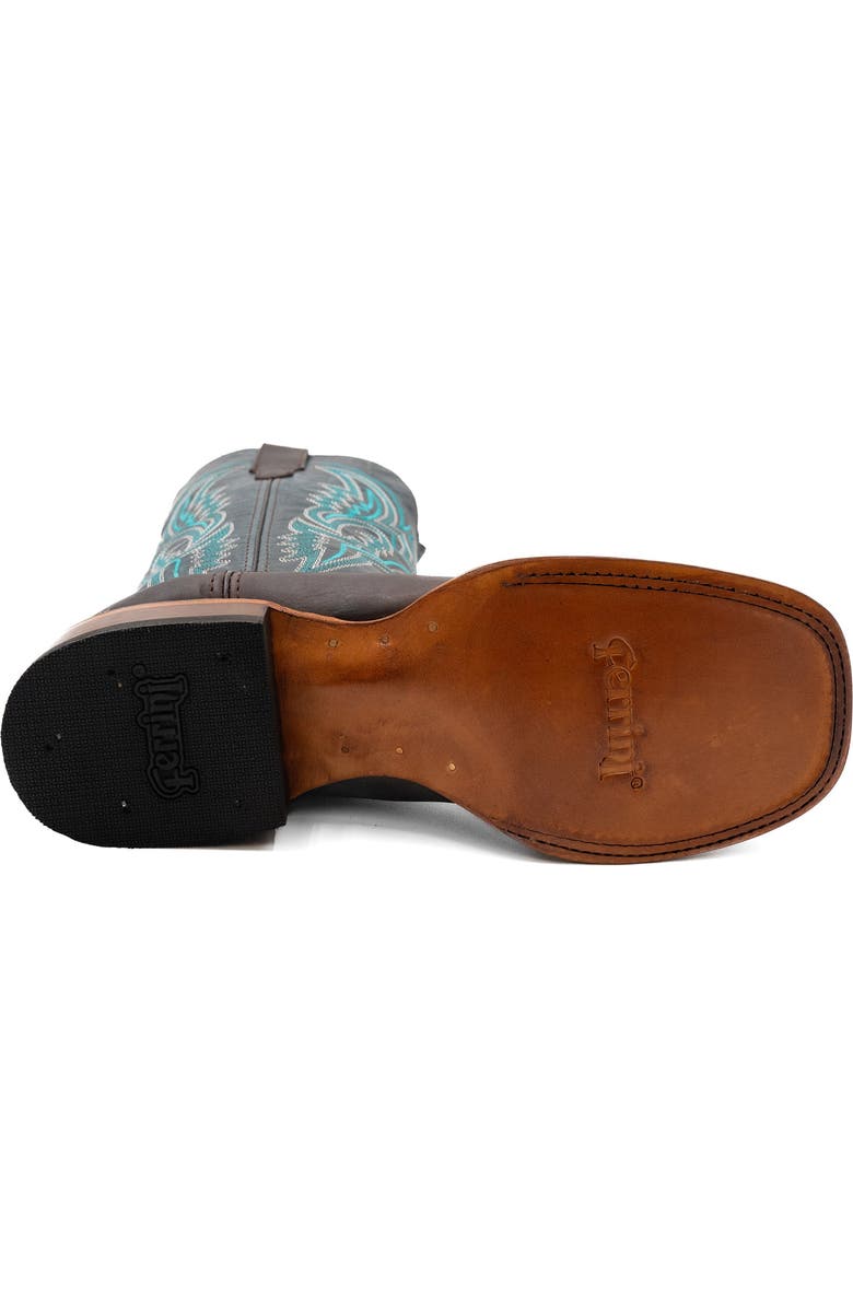 Ferrini Men's Clint Western Boot, Alternate, color, Chocolate