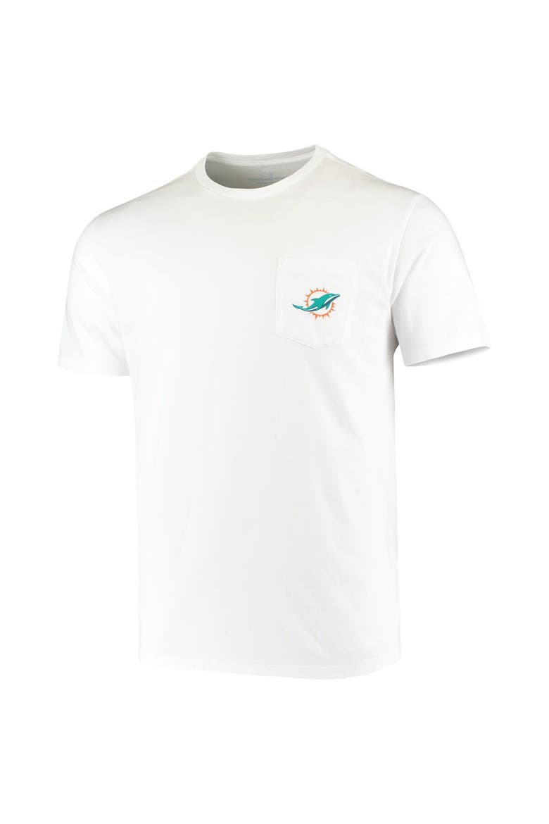 Men's Vineyard Vines White Miami Dolphins Big & Tall Helmet T-Shirt, Alternate, color, White