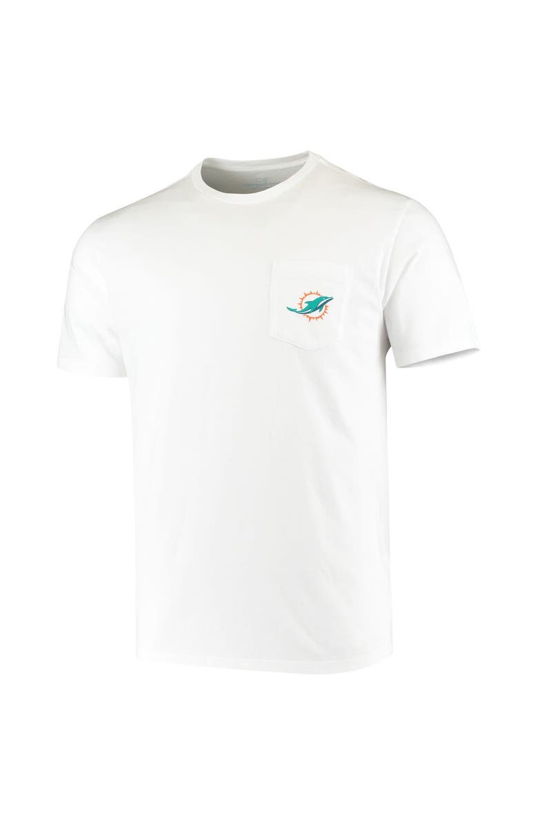 vineyard vines Men's Vineyard Vines White Miami Dolphins Big & Tall Helmet T-Shirt, Alternate, color, 