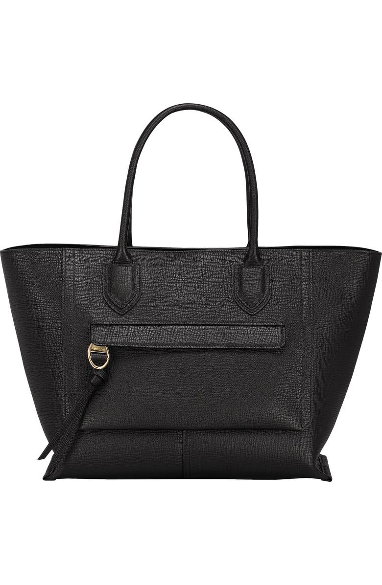 Longchamp Large Mailbox Leather Top Handle Bag, Main, color,