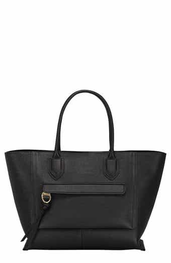 Longchamp Large Mailbox Leather Top Handle Bag