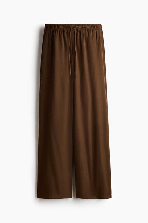 Wide Drawstring Trousers