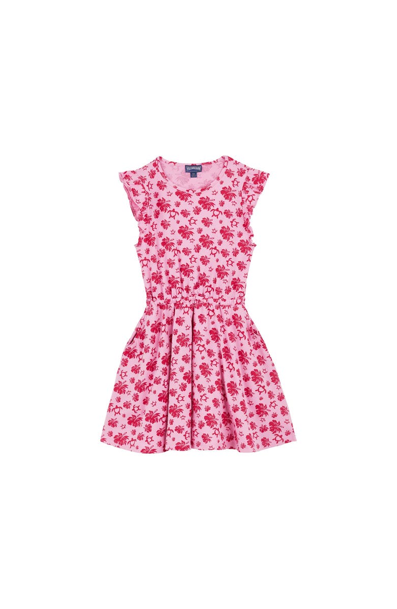 Vilebrequin Kids' Turtle Heart Tahiti Cotton Dress, Main, color, 