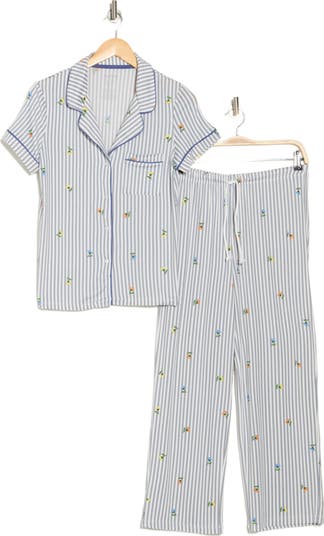 Notched Collar Pajamas