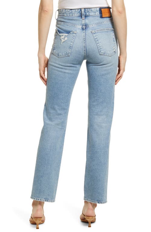 Ag Alexxis High Waist Straight Jeans In 23 Years Facade Patched