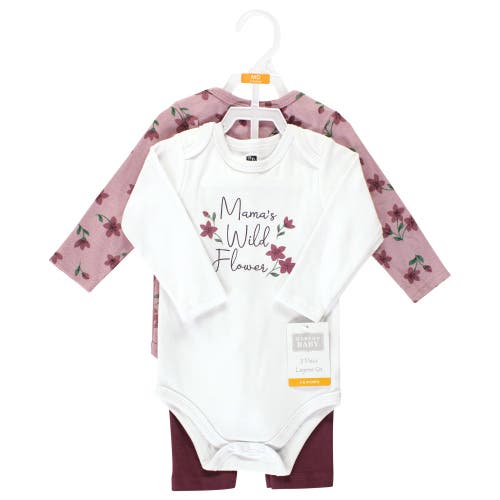 Hudson Baby Cotton Bodysuit And Pant Set In Multi