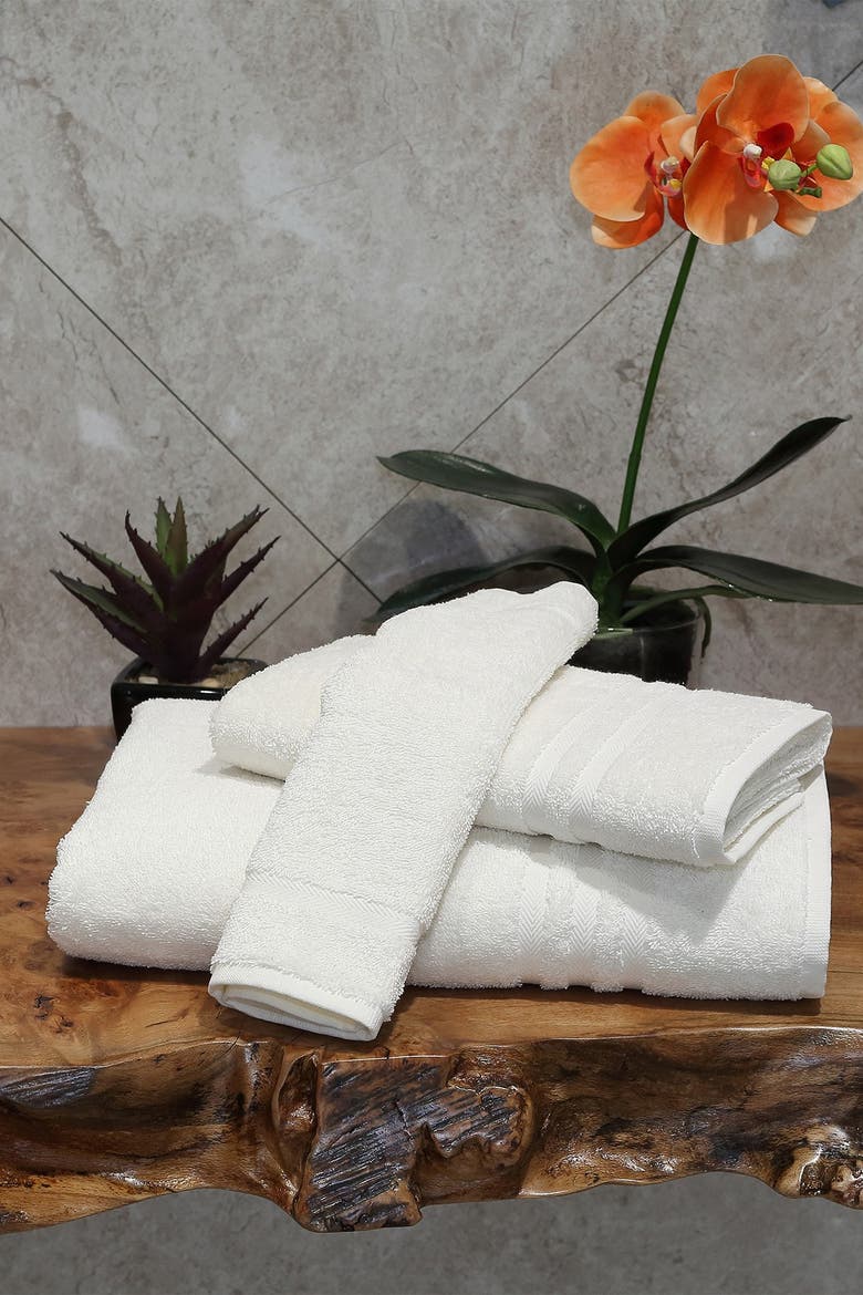 Denzi 3-Piece Towel Set - Cream, Alternate, color, CREAM