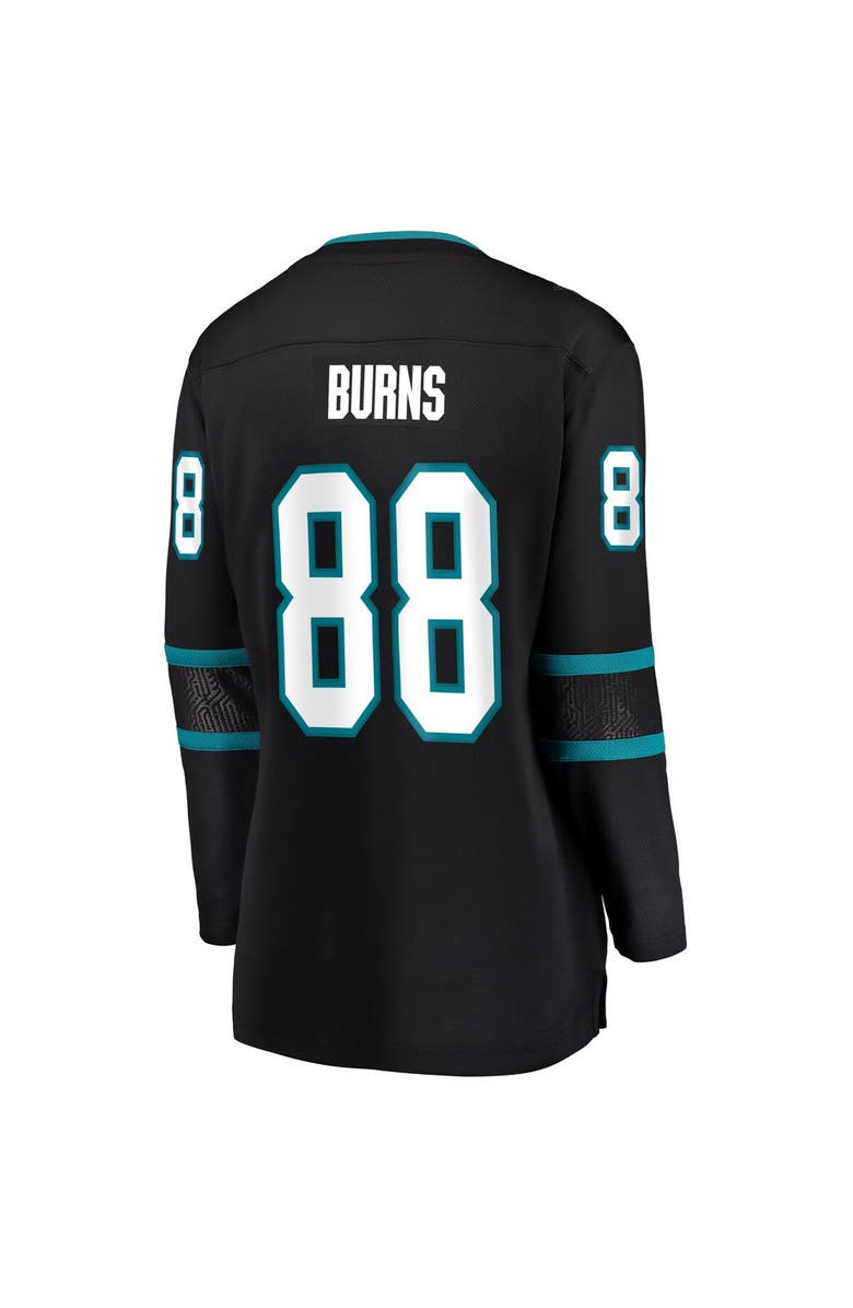 FANATICS Women's Fanatics Branded Brent Burns Black San Jose Sharks Alternate Breakaway Player Jersey, Alternate, color, 
