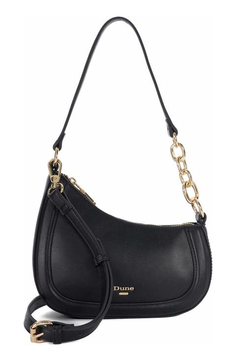 Direction Faux Leather Shoulder Bag