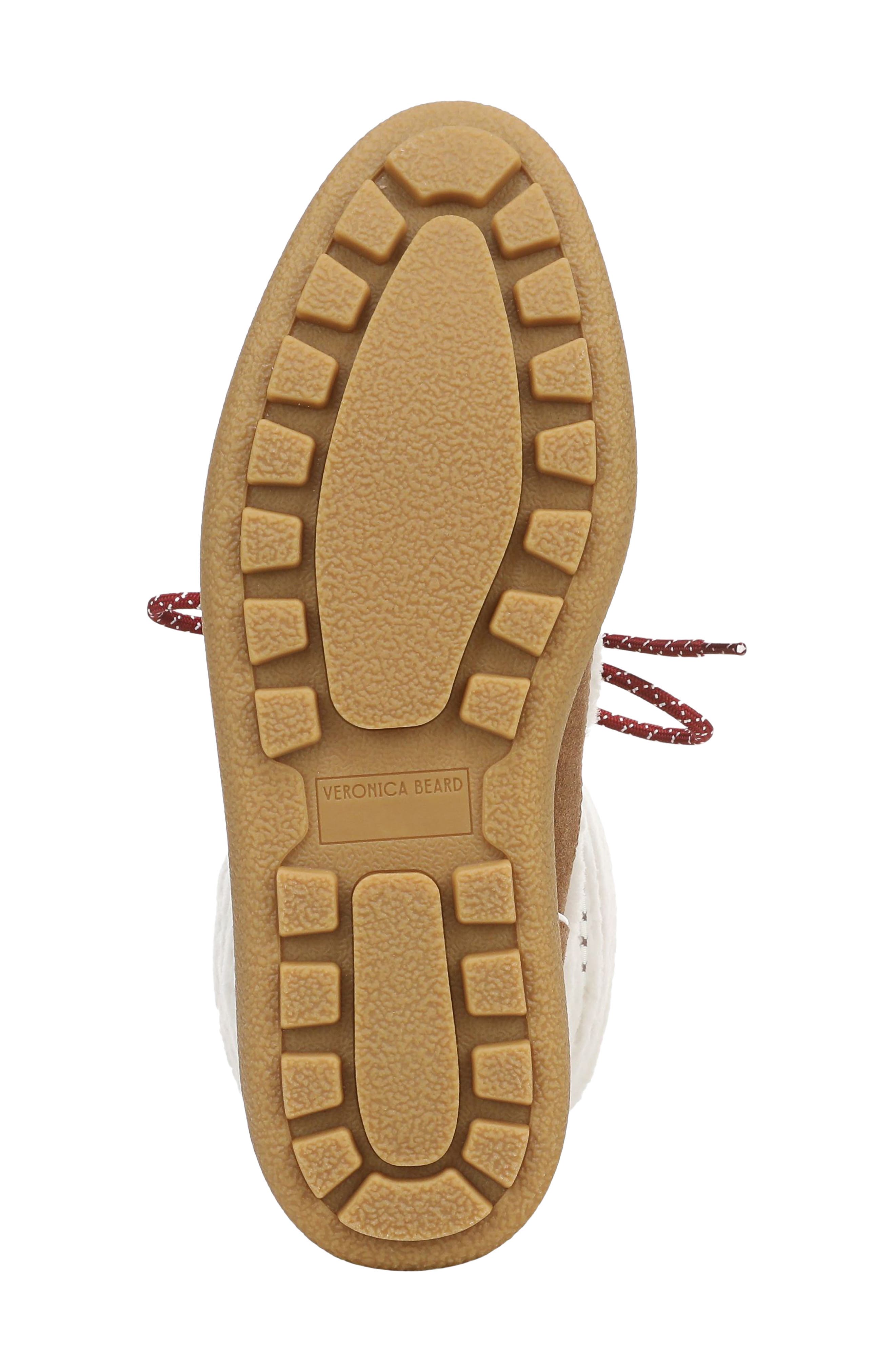 Kirsta Genuine Shearling Platform Boot, Alternate, color, WHITE/ CHESTNUT SUEDE
