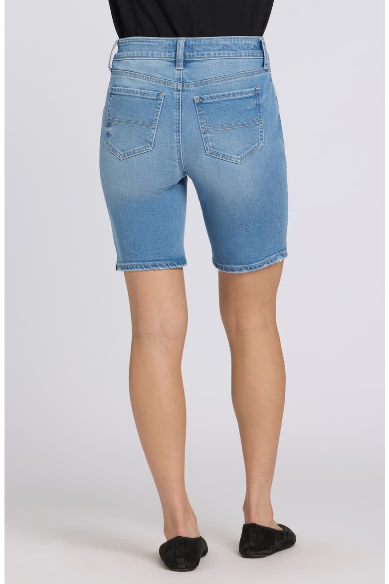 Ella Side Slit Denim Shorts, Alternate, color, VISTA LAKES