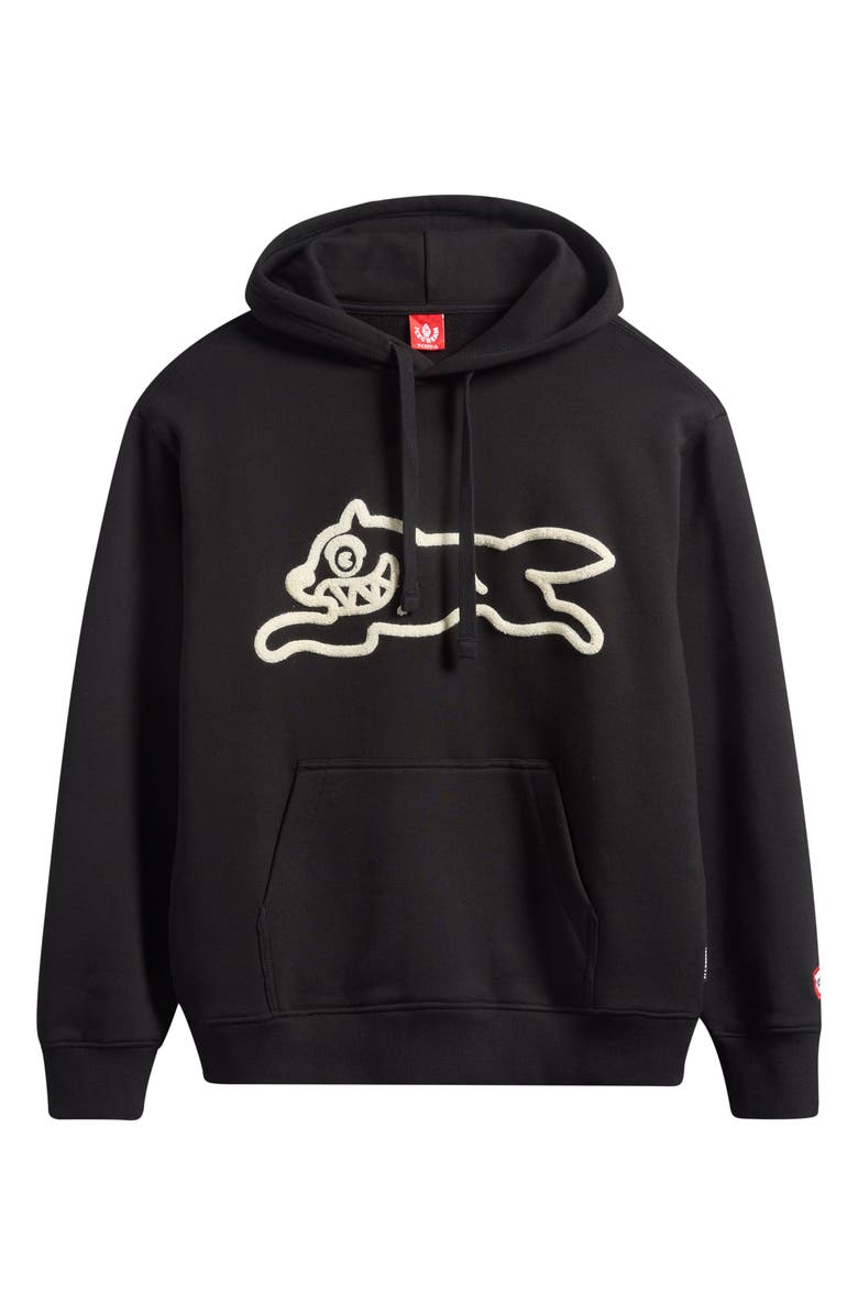 ICECREAM Sauce Logo Appliqué Hoodie, Alternate, color, Black
