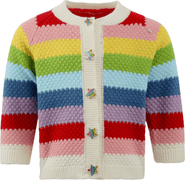Lola + The Boys Rainbow Bright Knit Cardigan