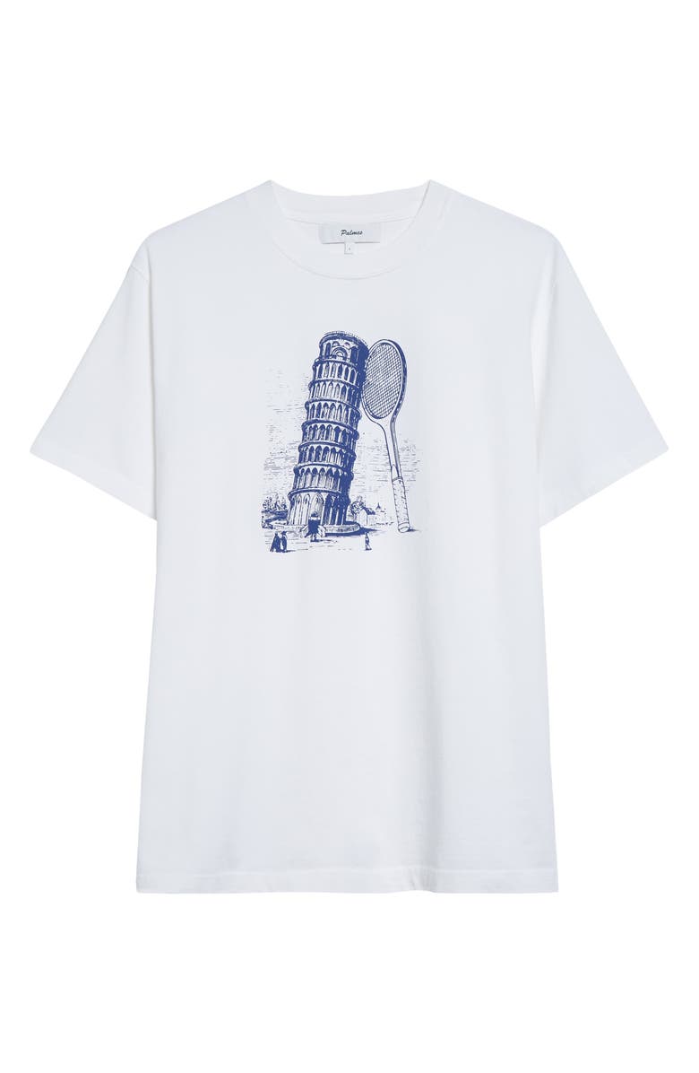PALMES Towers Graphic T-Shirt, Alternate, color, White