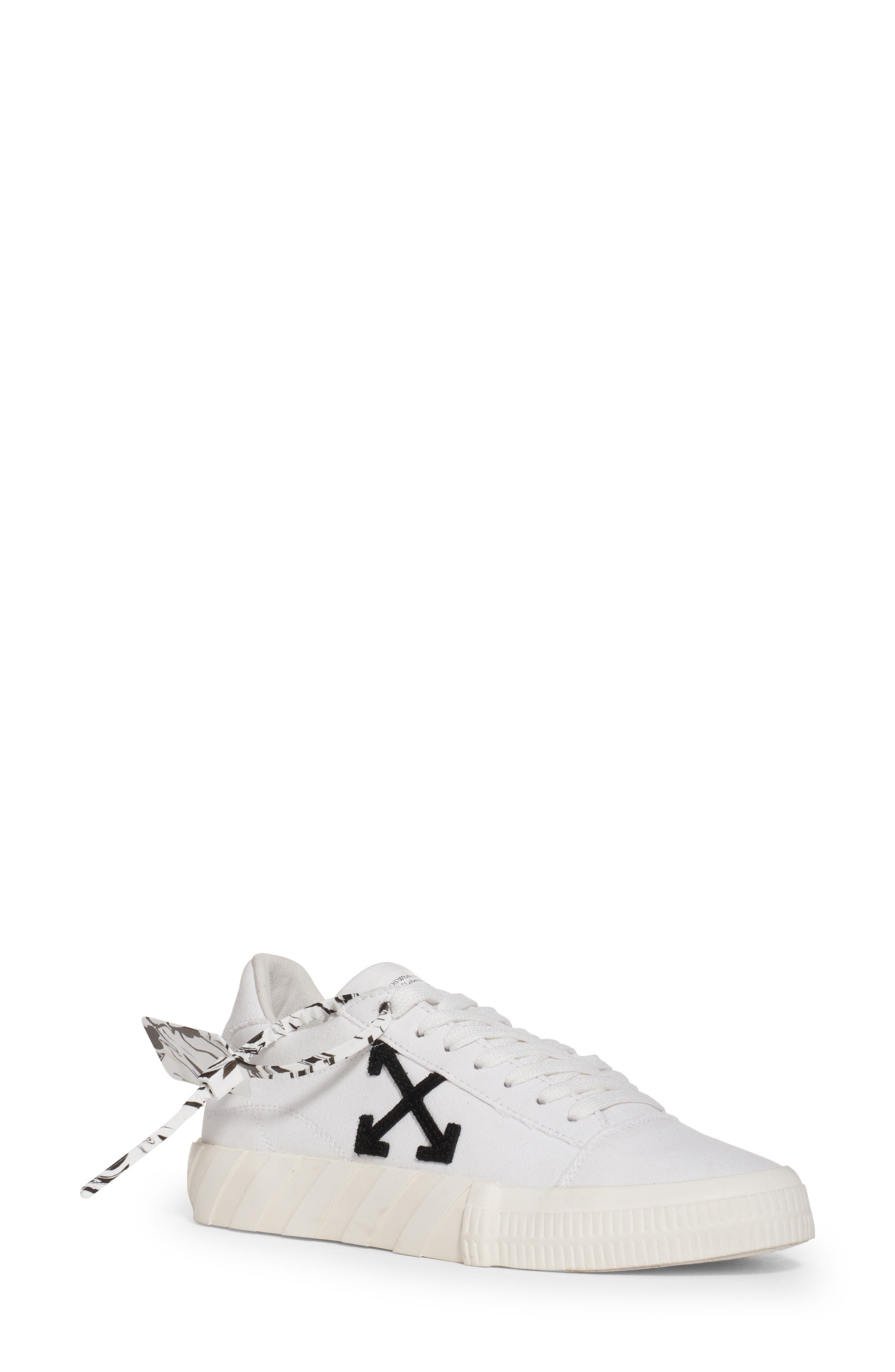 Off-White Eco Canvas Vulcanized Low Top Sneaker, Main, color, 