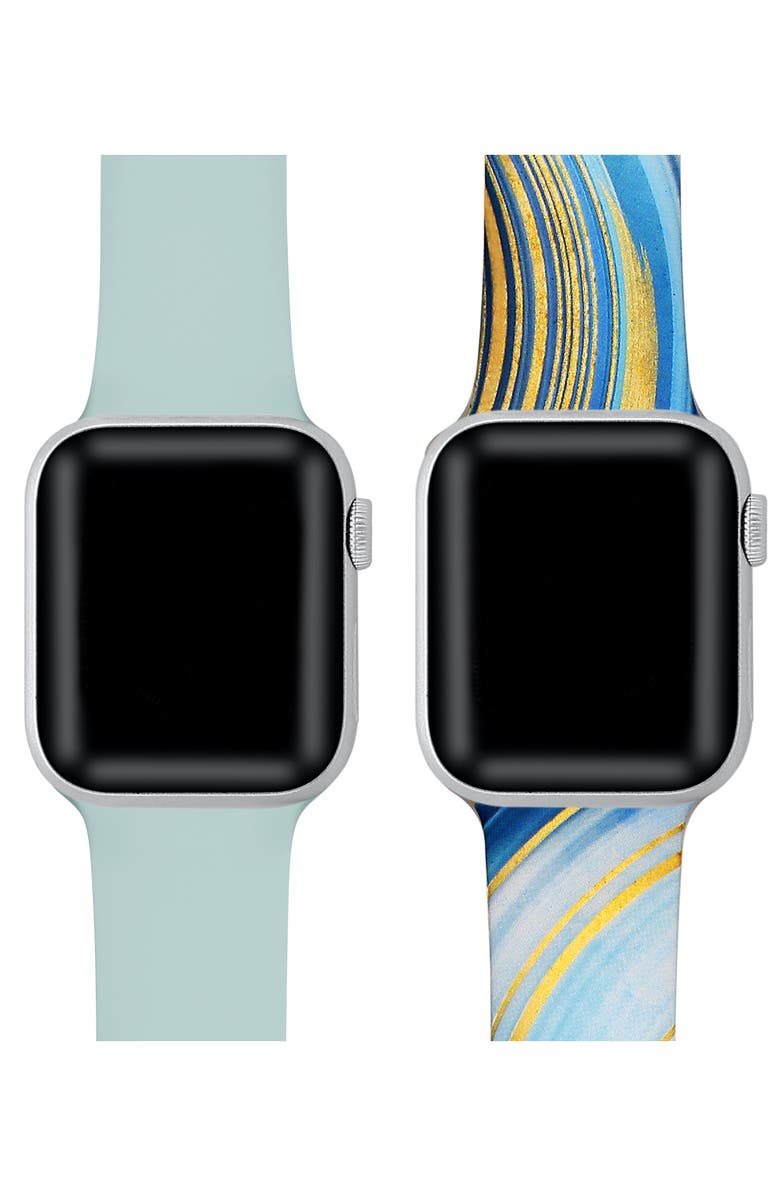 The Posh Tech Posh Tech Assorted 2-Pack Silicone Apple Watch<sup>®</sup> Strap - Pack of 2, Alternate, color, 
