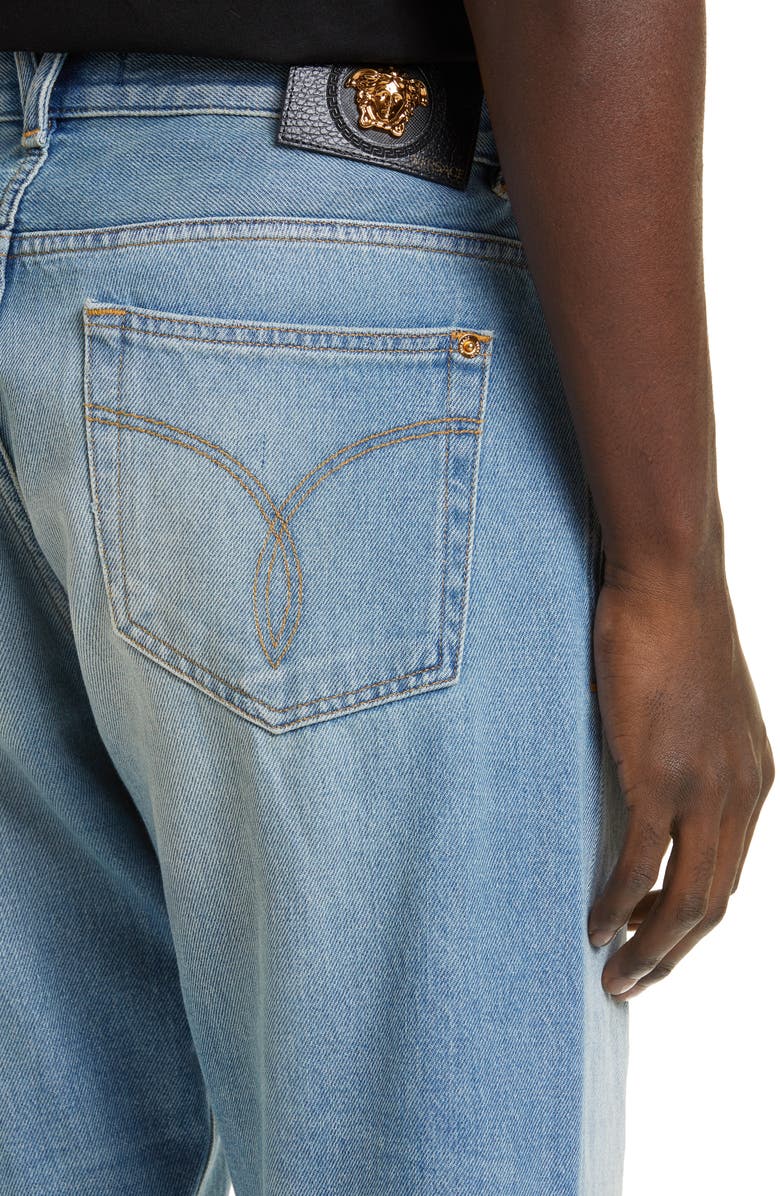 Versace Baggy Fit Jeans, Alternate, color, 