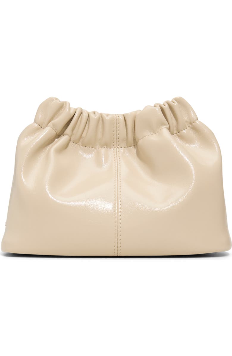 Ted Baker Essie Bow Strap Pouch Bag, Main, color, Paper Leather Shiny